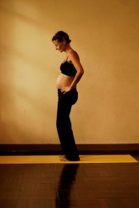 Pregnancy Yoga: Standing Pelvic Rotations (b)
